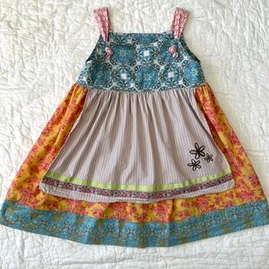 Matilda Jane Multicolor Floral apron Dress